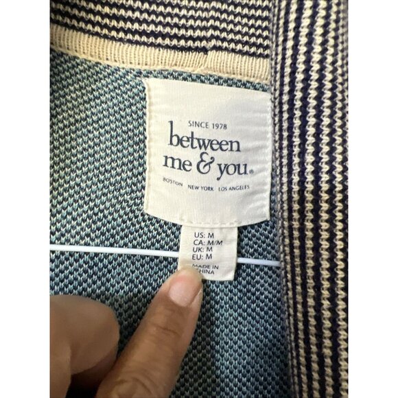 Anthropologie Between Me You Women's Medium Cardigan Sweater Southwestern Aztec - Picture 4 of 10